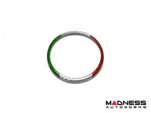 Alfa Romeo Giulia Carbon Fiber Rear Emblem Frame Trim - Italian Theme